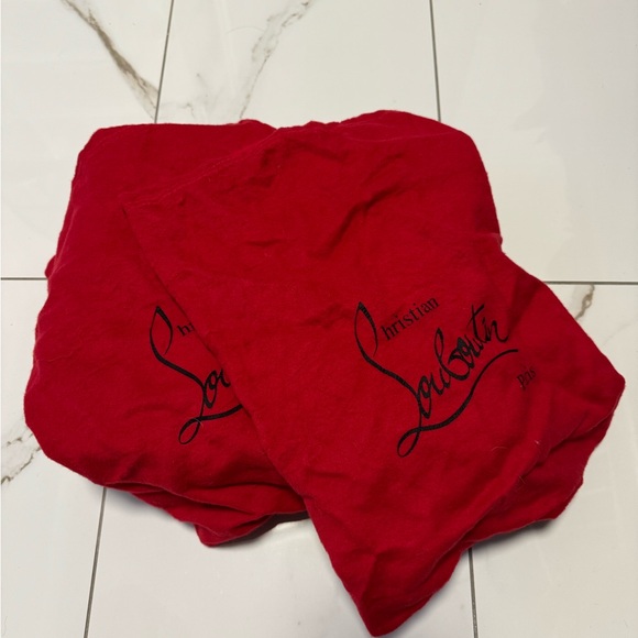 Christian Louboutin Black Mesh Stiletto Heels - Picture 7 of 9